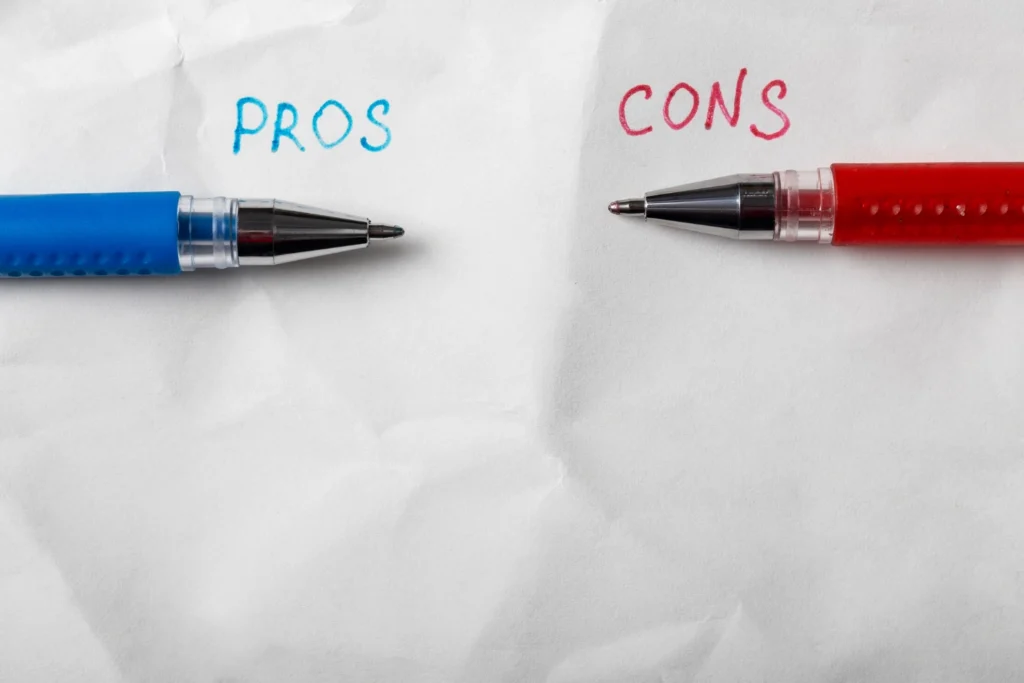Lista de prós e contras