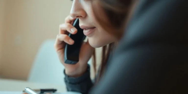 vendedora em processo de prospecção de clientes
