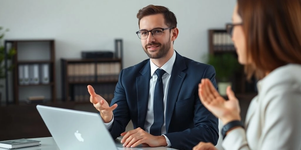 Reunião sobre marketing em escritório de advocacia