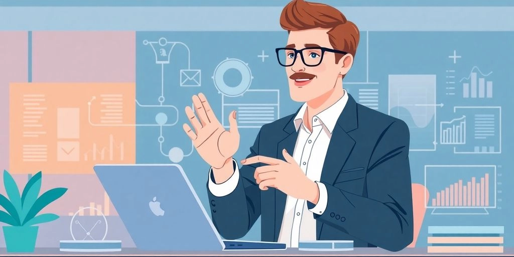 Ilustração da tecnologia no ciclo de vendas b2b