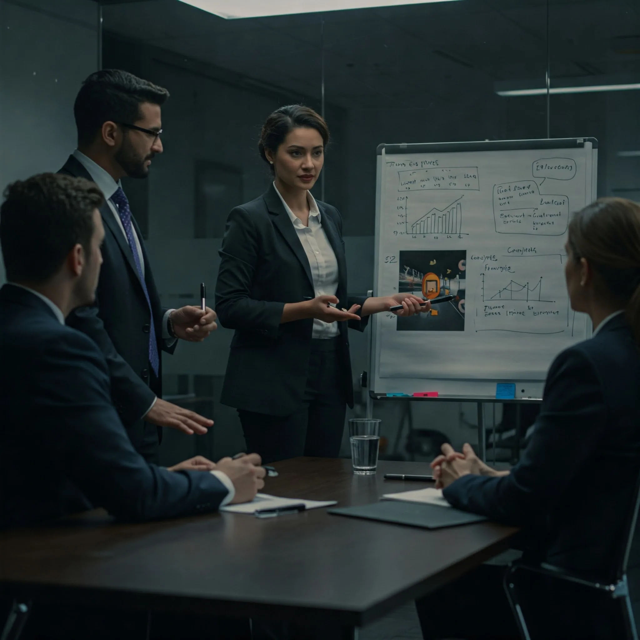 Equipe de consultoria trabalhando em um projeto.