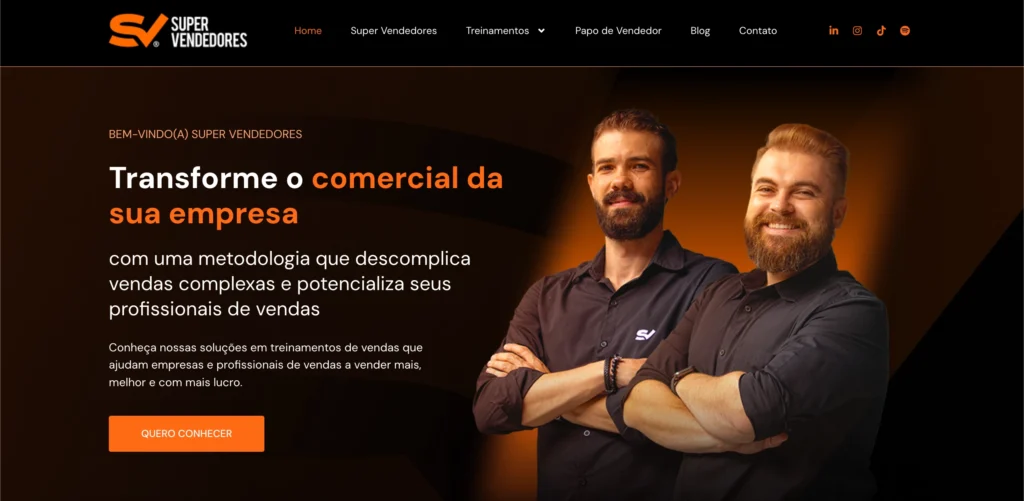Site institucional do SuperVendedores