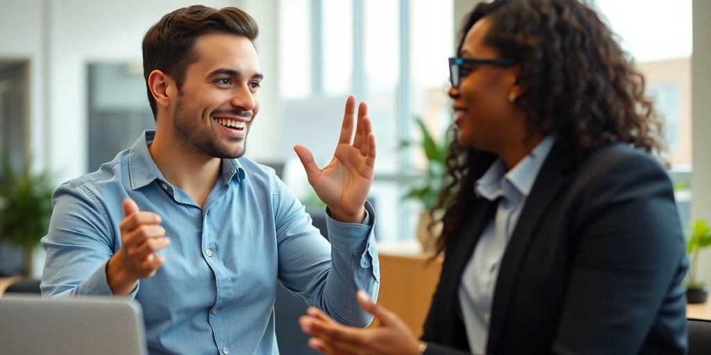 Vendedores no escritório conversando sobre como fazer vendas outbound