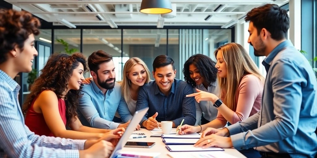 Reunião entre vendedores internos e vendedores terceirizados